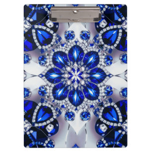 Patriotic Clipboard with Blue White Colors