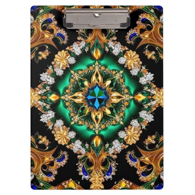 Patriotic Clipboard with Brazilian Colors (Front)