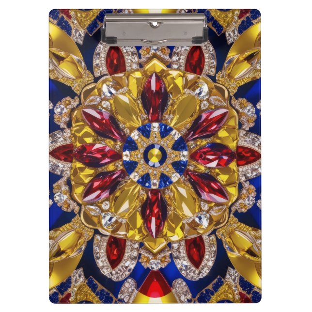 Patriotic Clipboard with Colombia Colors (Front)