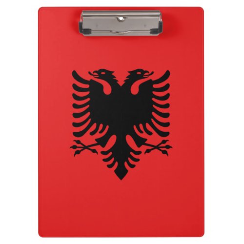 Patriotic Clipboard with flag of Albania