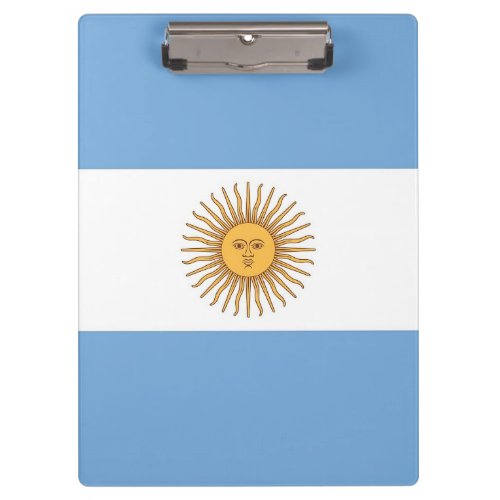 Patriotic Clipboard with flag of Argentina