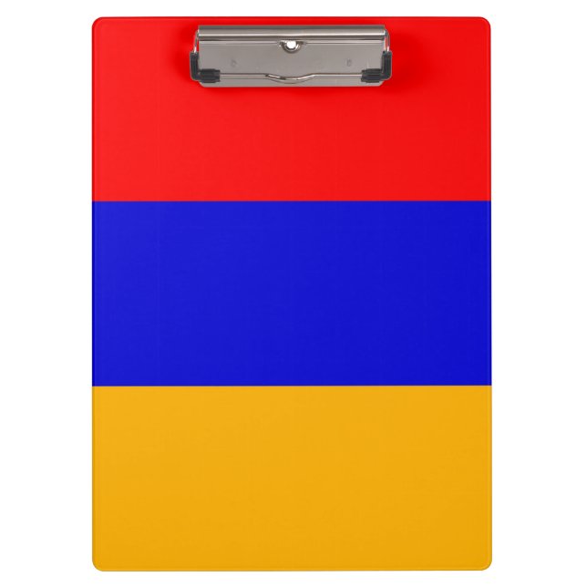 Patriotic Clipboard with flag of Armenia (Front)