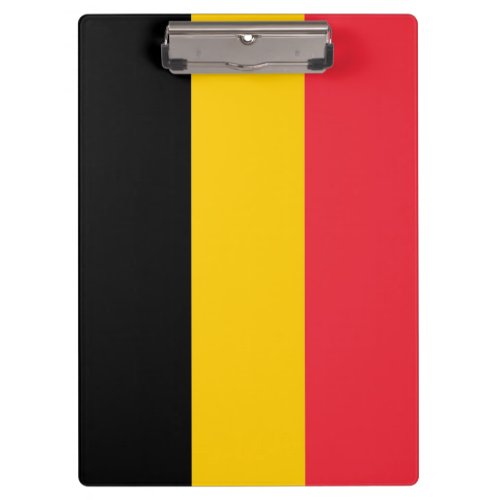 Patriotic Clipboard with flag of Belgium