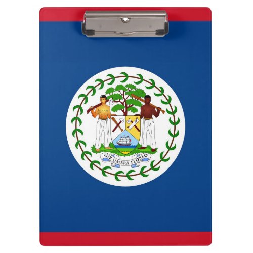 Patriotic Clipboard with flag of Belize