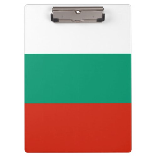 Patriotic Clipboard with flag of Bulgaria