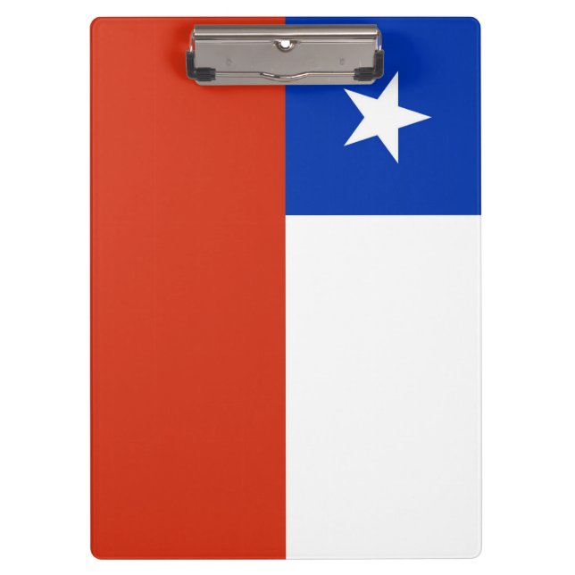 Patriotic Clipboard with flag of Chile (Front)