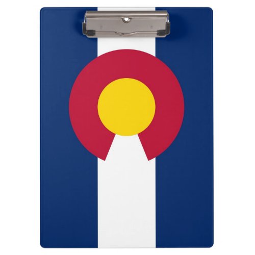 Patriotic Clipboard with flag of Colorado USA