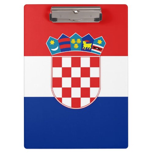 Patriotic Clipboard with flag of Croatia