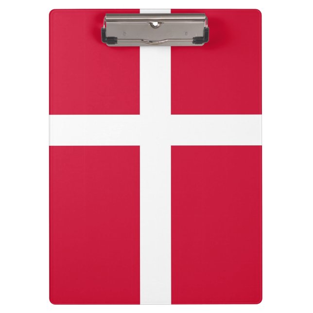 Patriotic Clipboard with flag of Denmark (Front)