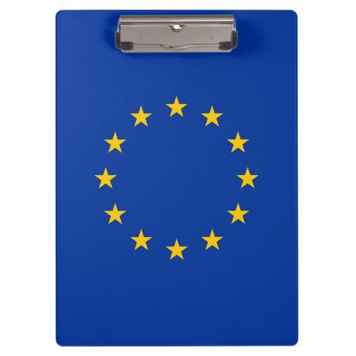 Patriotic Clipboard with flag of European Union