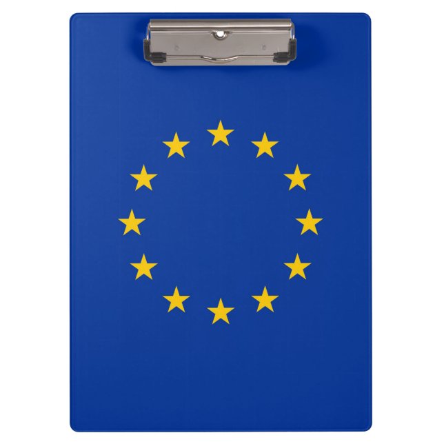 Patriotic Clipboard with flag of European Union (Front)