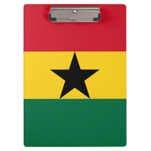Patriotic Clipboard with flag of Ghana
