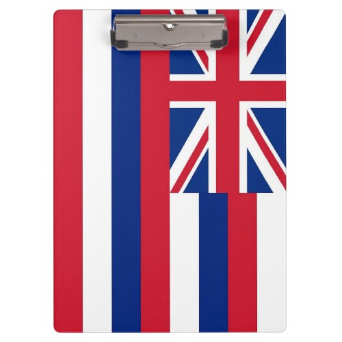 Patriotic Clipboard with flag of Hawaii USA