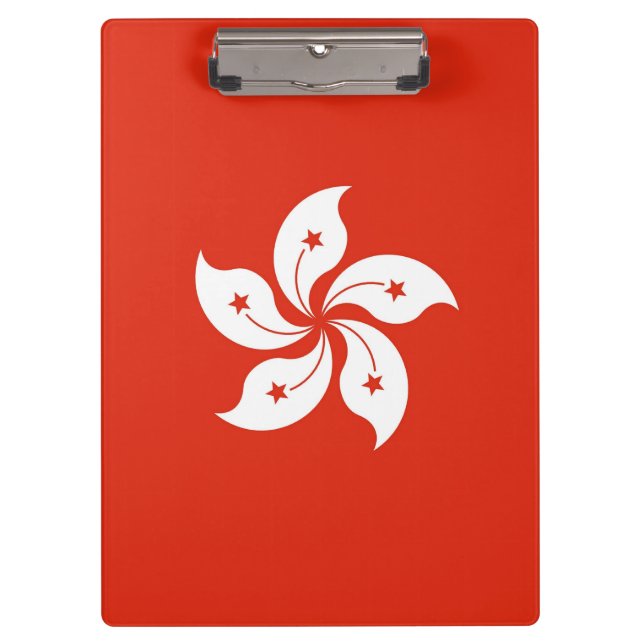 Patriotic Clipboard with flag of Hong Kong (Front)