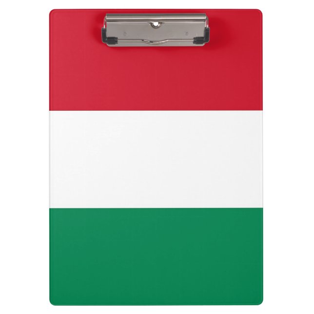 Patriotic Clipboard with flag of Hungary (Front)