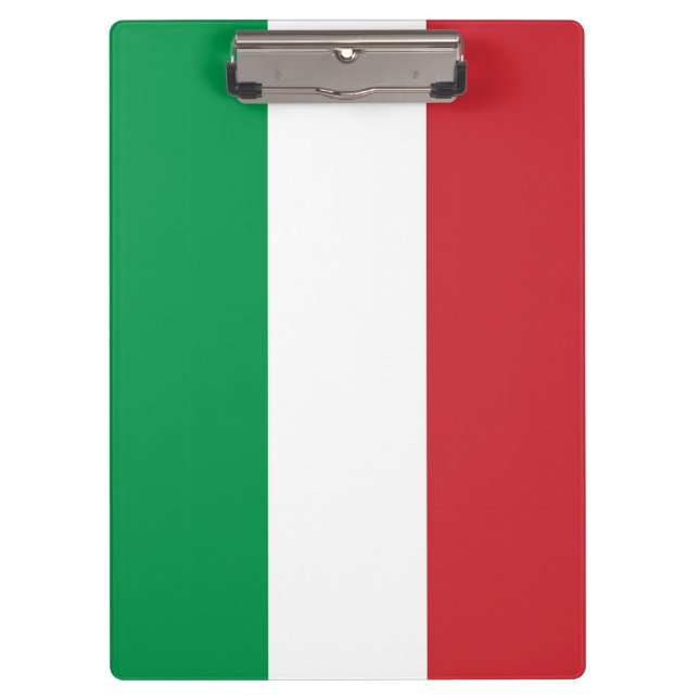 Patriotic Clipboard with flag of Italy (Front)