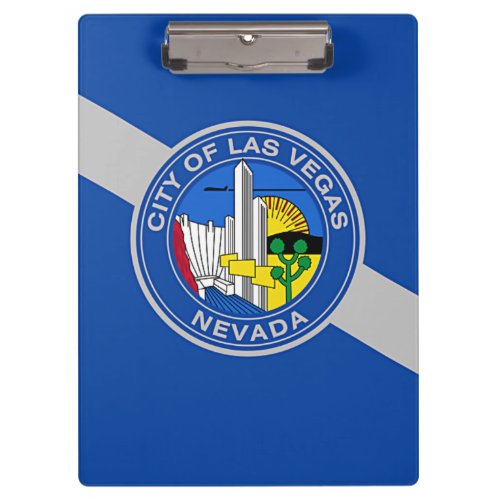 Patriotic Clipboard with flag of Las Vegas USA