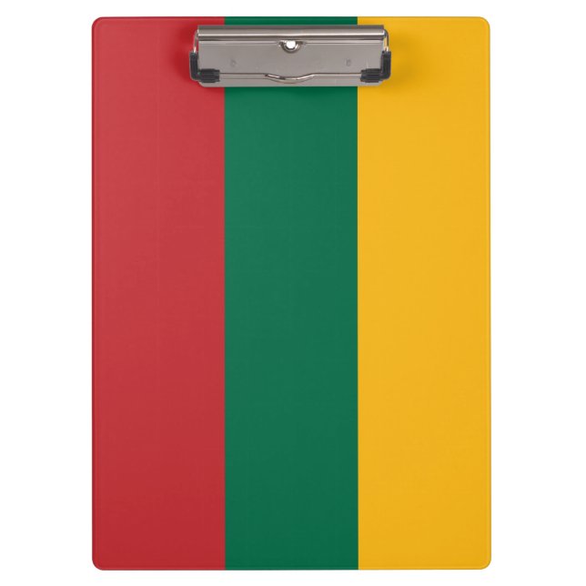 Patriotic Clipboard with flag of Lithuania (Front)