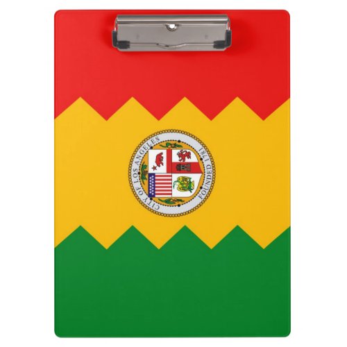 Patriotic Clipboard with flag of Los Angeles USA