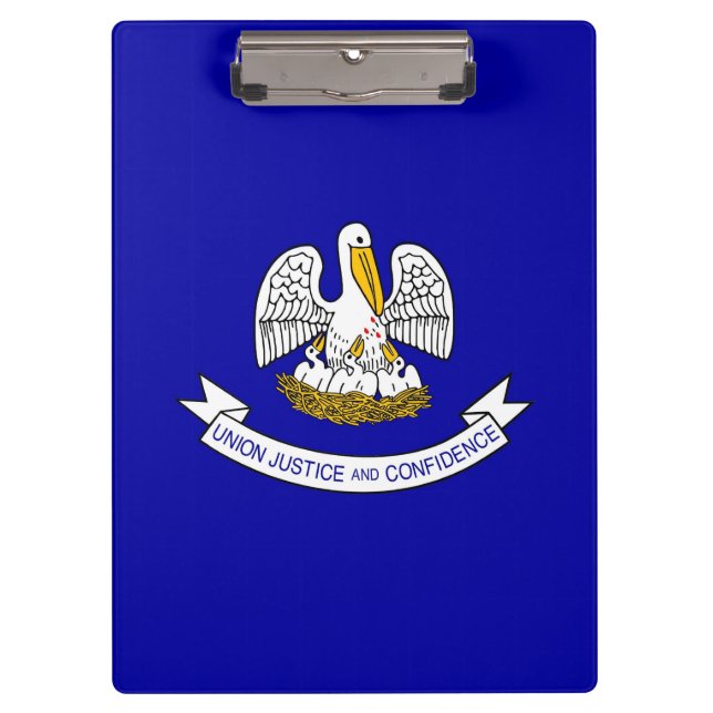 Patriotic Clipboard with flag of Louisiana, USA (Front)