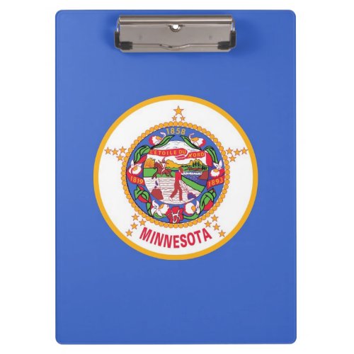 Patriotic Clipboard with flag of Minnesota USA