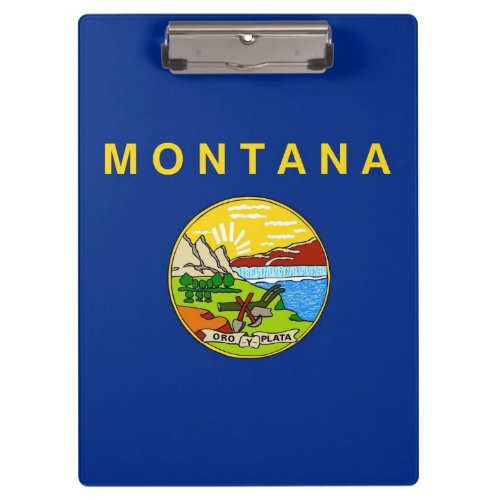 Patriotic Clipboard with flag of Montana USA
