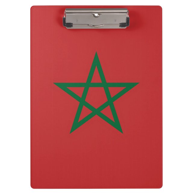 Patriotic Clipboard with flag of Morocco (Front)
