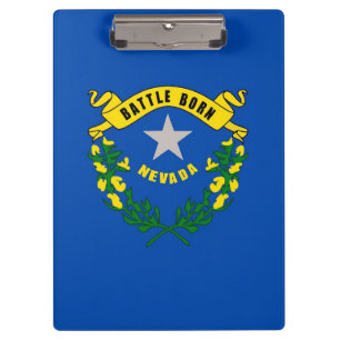 Patriotic Clipboard with flag of Nevada, USA