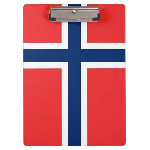 Patriotic Clipboard with flag of Norway