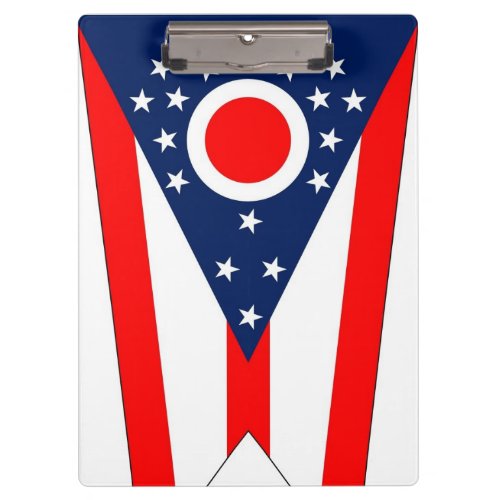 Patriotic Clipboard with flag of Ohio State USA