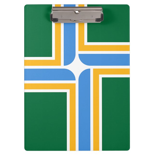 Patriotic Clipboard with flag of Portland, USA (Front)