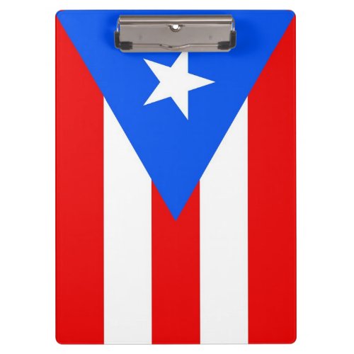 Patriotic Clipboard with flag of Puerto Rico USA