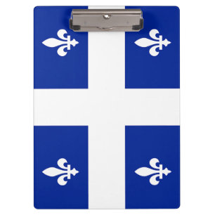 Patriotic Clipboard with flag of Quebec, Canada