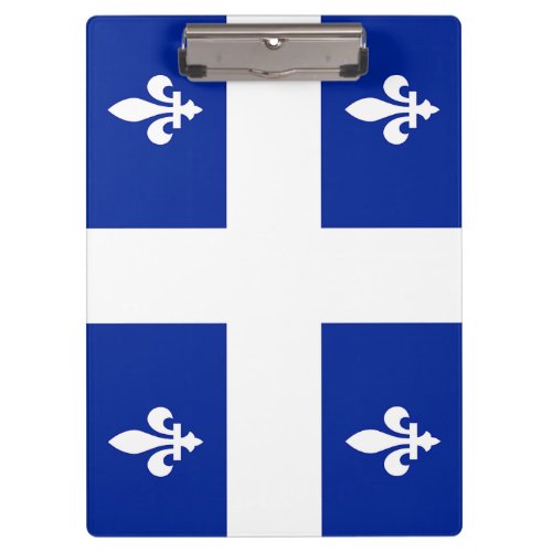 Patriotic Clipboard with flag of Quebec Canada