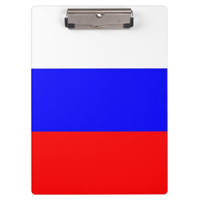 Patriotic Clipboard with flag of Russia (Front)