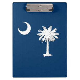 Patriotic Clipboard with flag of South Carolina
