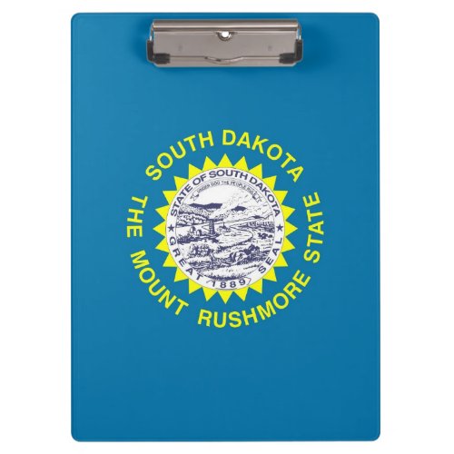 Patriotic Clipboard with flag of South Dakota