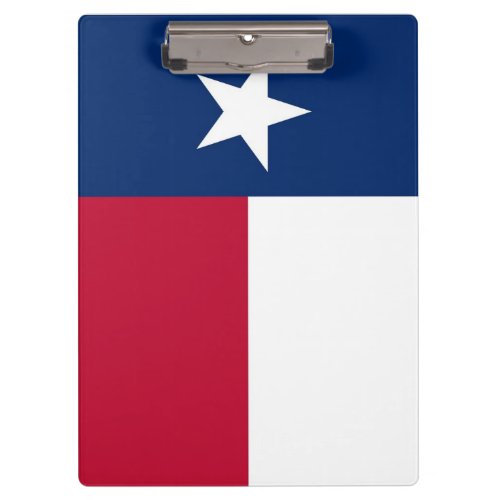 Patriotic Clipboard with flag of Texas USA