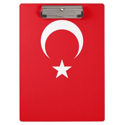 Patriotic Clipboard with flag of Turkey