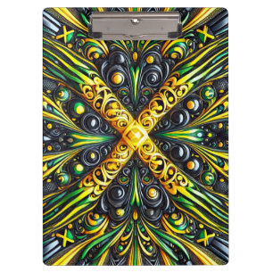 Patriotic Clipboard with Jamaican Colors