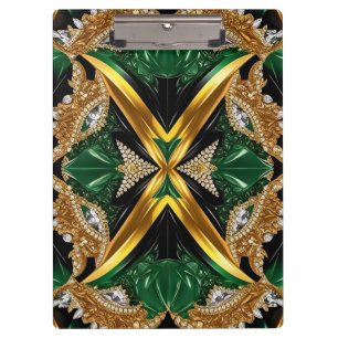 Patriotic Clipboard with Jamaican Colors