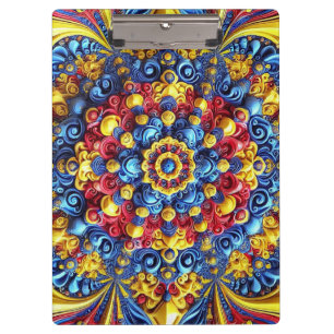 Patriotic Clipboard with Romanian Colors