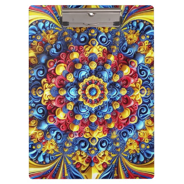 Patriotic Clipboard with Romanian Colors (Front)