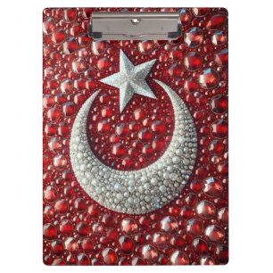 Patriotic Clipboard with Turkish Colors