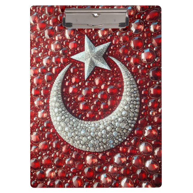 Patriotic Clipboard with Turkish Colors (Front)