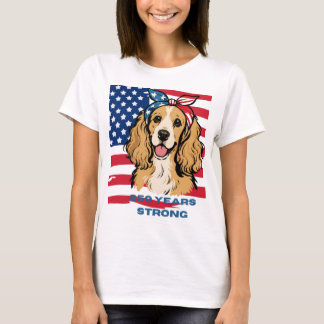 Patriotic Cocker Spaniel T-Shirt