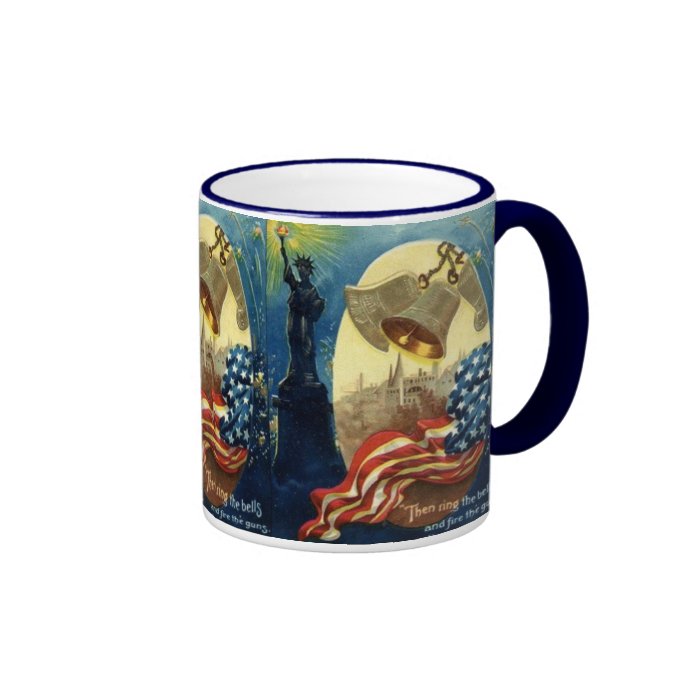 PATRIOTIC COFFEE MUGS   4TH OF JULY   FREEDOM