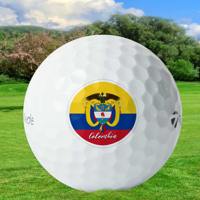 Patriotic Colombian Flag Golf Balls, Colombia Golf Balls (Creator Uploaded)