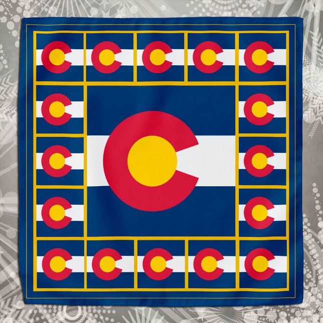 Patriotic Colorado Flag Bandana, fashion USA Bandana (Creator Uploaded)