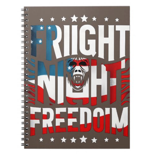 Patriotic Colors and Spooky Elegance Notebook